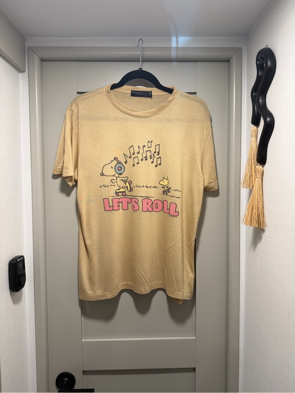 Junk Food Clothing Beige Crewneck Tee